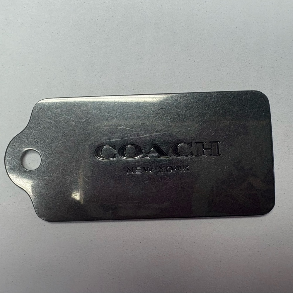 Coach Titanium Bag Tag